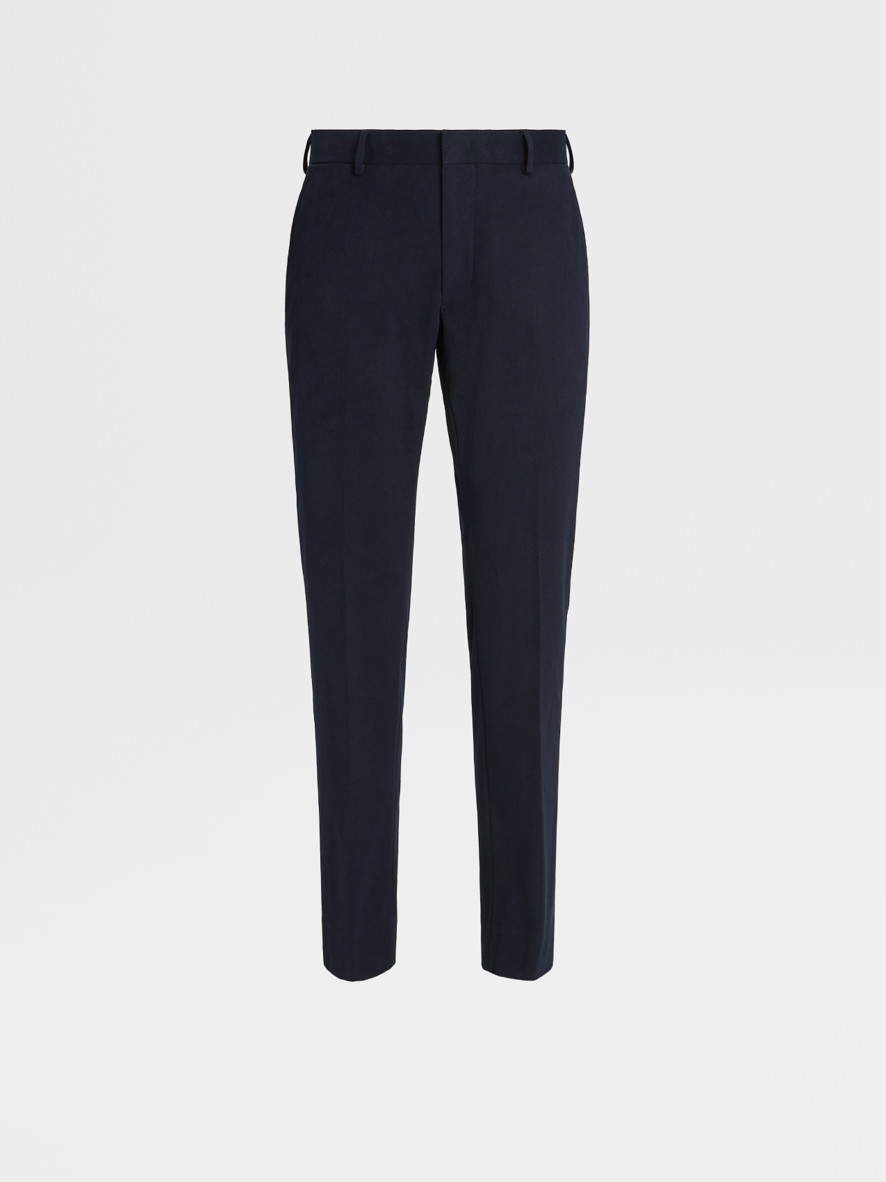 Navy Blue Winter Chino Cotton Blend Pants
